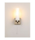 Ellenville Pull Switch Wall Light 1 Light E14 IP44 Antique Brass/Opal Glass-12
