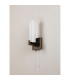 Ellenville Pull Switch Wall Light 1 Light E14 IP44 Bronze/Opal Glass-10