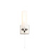 Ellenville Pull Switch Wall Light 1 Light E14 IP44 Polished Nickel/Opal Glass-6
