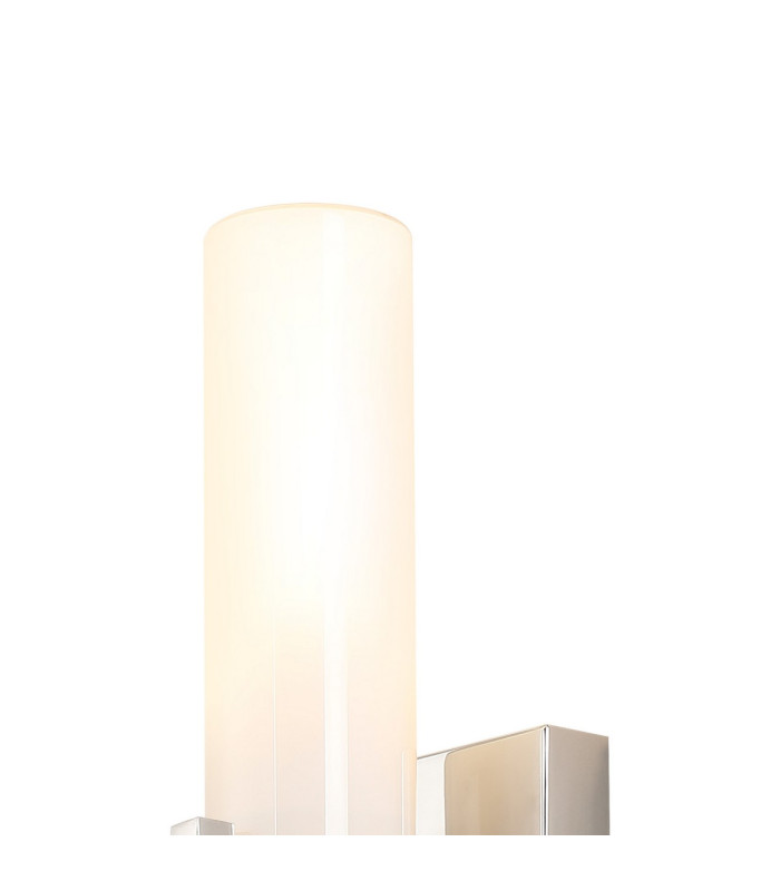 Ellenville Pull Switch Wall Light 1 Light E14 IP44 Polished Nickel/Opal Glass-7
