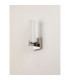 Ellenville Pull Switch Wall Light 1 Light E14 IP44 Polished Nickel/Opal Glass-11