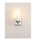 Ellenville Pull Switch Wall Light 1 Light E14 IP44 Polished Nickel/Opal Glass-13