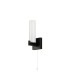 Ellenville Pull Switch Wall Light 1 Light E14 IP44 Satin Black/Opal Glass-4