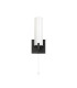 Ellenville Pull Switch Wall Light 1 Light E14 IP44 Satin Black/Opal Glass-9