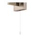Ellenville Pull Switch Wall Light 1 Light E14 IP44 Satin Nickel/Opal Glass-8