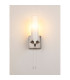 Ellenville Pull Switch Wall Light 1 Light E14 IP44 Satin Nickel/Opal Glass-12