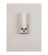Ellenville Pull Switch Wall Light 1 Light E14 IP44 Satin Nickel/Opal Glass-13