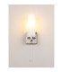 Ellenville Pull Switch Wall Light 1 Light E14 IP44 Satin Nickel/Opal Glass-14