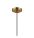 Versailles 12cm Pendant Tubular Glass 1 x E27 Aged Brass/Smoke Fade/Black Braided Cable-7