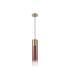 Versailles 12cm Pendant Tubular Glass 1 x E27 Antique Brass/Copper Fade/Black Braided Twisted Cable-5