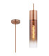 Versailles 12cm Pendant Tubular Glass 1 x E27 Antique Copper/Copper Fade/Brown Braided Cable-1