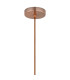 Versailles 12cm Pendant Tubular Glass 1 x E27 Antique Copper/Copper Fade/Brown Braided Cable-7