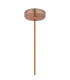 Versailles 12cm Pendant Tubular Glass 1 x E27 Antique Copper/Smoke Fade/Brown Braided Cable-7