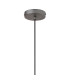 Versailles 12cm Pendant Tubular Glass 1 x E27 Pewter/Smoke Fade/Black Braided Cable-7