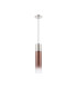 Versailles 12cm Pendant Tubular Glass 1 x E27 Polished Nickel/Copper Fade/Dark Grey Braided Cable-5