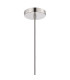 Versailles 12cm Pendant Tubular Glass 1 x E27 Polished Nickel/Smoke Fade/Dark Grey Braided Cable-7