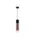 Versailles 12cm Pendant Tubular Glass 1 x E27 Satin Black/Copper Fade/Black Braided Twisted Cable-5