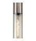 Versailles 12cm Pendant Tubular Glass 1 x E27 Satin Nickel/Cognac/Clear Twisted Cable-6