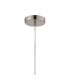 Versailles 12cm Pendant Tubular Glass 1 x E27 Satin Nickel/Cognac/Clear Twisted Cable-7