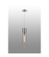 Versailles 12cm Pendant Tubular Glass 1 x E27 Satin Nickel/Smoke Fade/Clear Twisted Cable-3