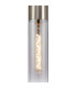 Versailles 12cm Pendant Tubular Glass 1 x E27 Satin Nickel/Smoke Fade/Clear Twisted Cable-6