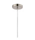 Versailles 12cm Pendant Tubular Glass 1 x E27 Satin Nickel/Smoke Fade/Clear Twisted Cable-7