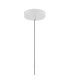 Versailles 12cm Pendant Tubular Glass 1 x E27 Satin White/Smoke Fade/Clear Twisted Cable-7