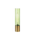 Versailles Table Lamp Tubular Glass 1 x E27 Aged Brass/Green/Black Braided Cable-1