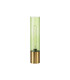 Versailles Table Lamp Tubular Glass 1 x E27 Aged Brass/Green/Black Braided Cable-3