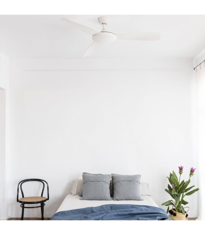 Ceiling Fan 132cm White Ceiling Fan 3 Blades - 2