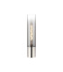 Versailles Table Lamp Tubular Glass 1 x E27 Polished Nickel/Smoke Fade/Dark Grey Braided Cable-1