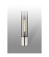 Versailles Table Lamp Tubular Glass 1 x E27 Polished Nickel/Smoke Fade/Dark Grey Braided Cable-3