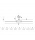 Ceiling Fan 132cm White Ceiling Fan 3 Blades - 3