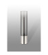 Versailles Table Lamp Tubular Glass 1 x E27 Polished Nickel/Smoke Fade/Dark Grey Braided Cable-7
