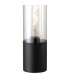 Versailles Table Lamp Tubular Glass 1 x E27 Satin Black/Clear/Black Braided Twisted Cable-6