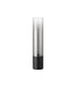 Versailles Table Lamp Tubular Glass 1 x E27 Satin Black/Smoke Fade/Black Braided Twisted Cable-4