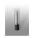 Versailles Table Lamp Tubular Glass 1 x E27 Satin Black/Smoke Fade/Black Braided Twisted Cable-7