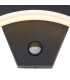 Selkirk Arch Wall Lamp PIR Sensor 1 x 7W LED 3000K 500lm IP54 Matt Black/Opal -8