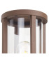 Selkirk Cylinder Wall Lamp PIR Sensor 1 x E27 IP44 Dark Brown/Clear -6