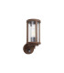 Selkirk Cylinder Wall Lamp PIR Sensor 1 x E27 IP44 Dark Brown/Clear -9