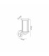 Selkirk Cylinder Wall Lamp PIR Sensor 1 x E27 IP44 Matt Black/Clear -2