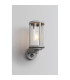 Selkirk Cylinder Wall Lamp PIR Sensor 1 x E27 IP44 Matt Silver/Clear -3