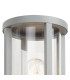 Selkirk Cylinder Wall Lamp PIR Sensor 1 x E27 IP44 Matt Silver/Clear -6