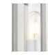 Selkirk Cylinder Wall Lamp PIR Sensor 1 x E27 IP44 Matt Silver/Clear -8