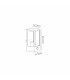 Selkirk Rectangular Case Wall Lamp PIR Sensor 1 x E27 IP44 Dark Grey -2