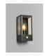 Selkirk Rectangular Case Wall Lamp PIR Sensor 1 x E27 IP44 Matt Black/Clear -3