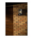 Selkirk Rectangular Case Wall Lamp PIR Sensor 1 x E27 IP44 Matt Black/Clear -4