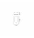 Selkirk Rectangular Curve Wall Lamp PIR Sensor 1 x 6W LED 3000K 400lm IP54 Matt Black/Opal -2