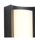 Selkirk Rectangular Curve Wall Lamp PIR Sensor 1 x 6W LED 3000K 400lm IP54 Matt Black/Opal -6
