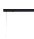 Marshall Linear Pendant 9 x G9 Satin Black Iridescent Plated Glass-7